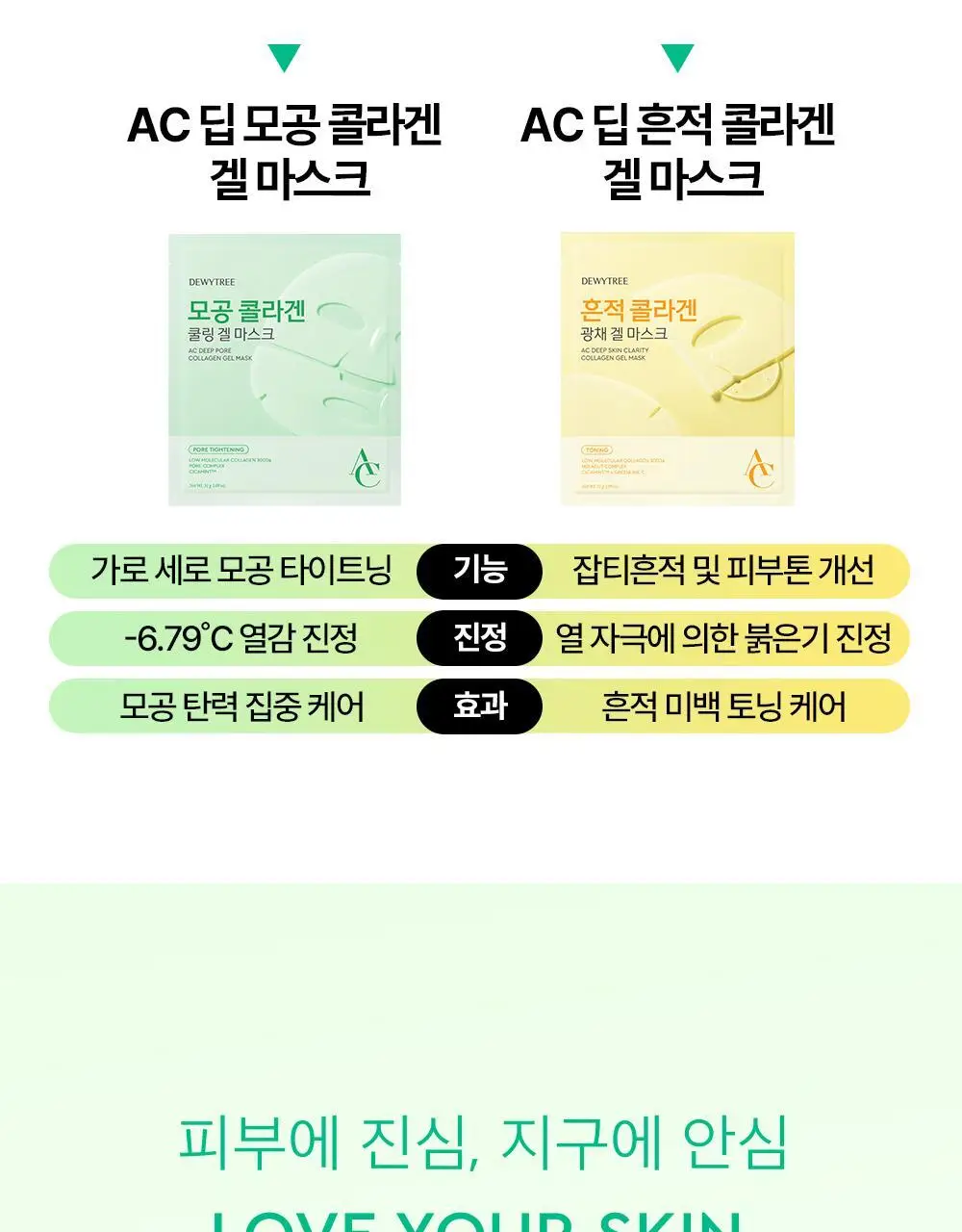 [콜라겐팩/쫀쫀] 듀이트리 AC 딥 콜라겐 겔 마스크 4매 (모공/흔적) 상세페이지 33